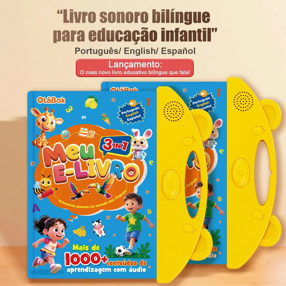 Como funciona o livro bilíngue